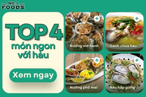 top 4 món ngon với hàu