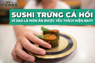 sushi trứng cá hồi