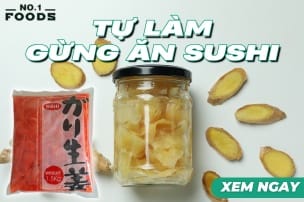 tự làm gừng ăn sushi